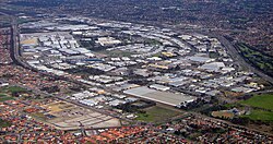 OIC canning vale industrial aerial view